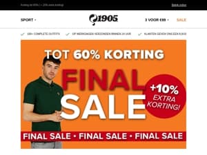 FINAL SALE start vandaag! 💥