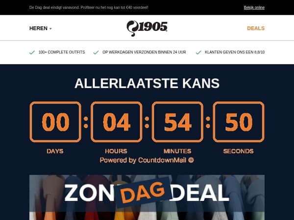 Nog maar een paar uur: €59 op geselecteerde sweats!