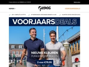 Pak je voorjaarsvoordeel, mix & match 2 nieuwe polo's naar keuze voor €79,95