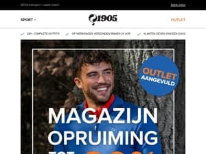 OUTLET tot wel 80% korting! 🛍️