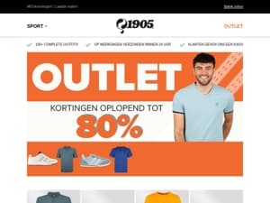 OUTLET tot wel 80% korting! 🛍️