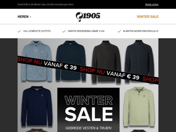 Tot 60% korting op gebreide truien & vesten!