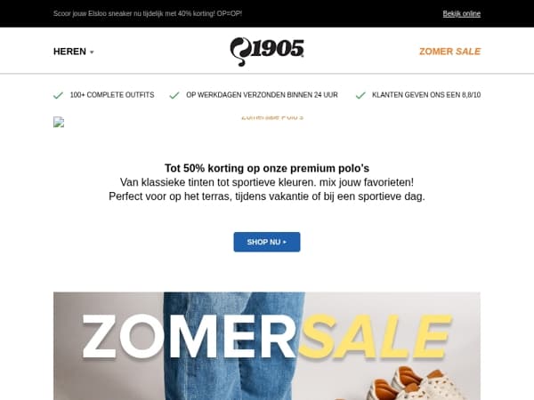 ZOMERSALE: Tot 50% korting op premium polo’s!