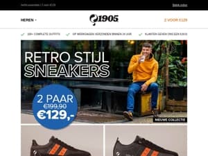 Retro stijl sneakers!