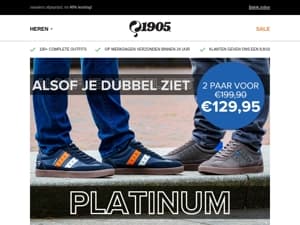 📢 Sneakers 2 paar voor €129,95!