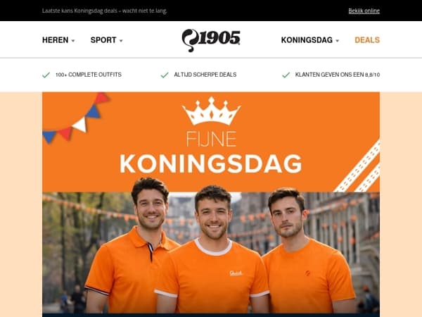 Vandaag is het Koningsdag 👑