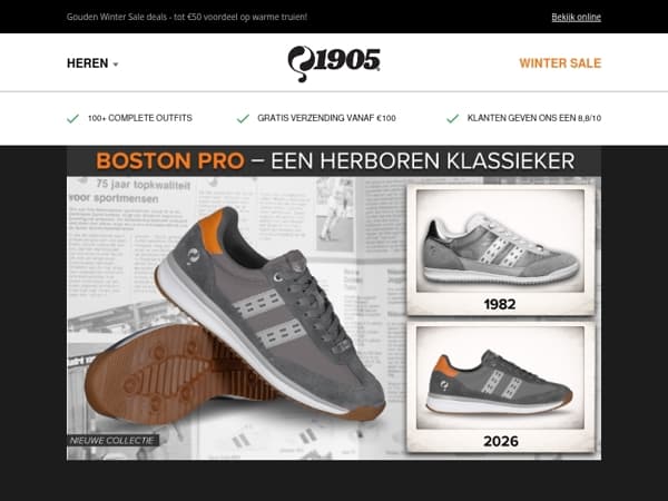 👟 Nieuw binnen: Boston Pro sneakers!