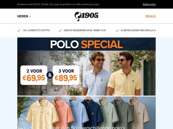 Polo Special ☀️ 2 voor €69,95 | 3 voor €89,95