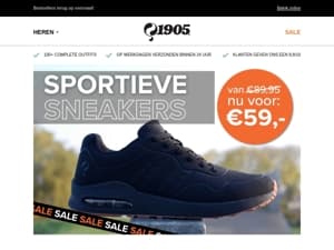Topdeals: Sneakers vanaf €59 + Tot 80% Korting!