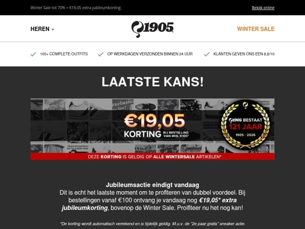 Allerlaatste kans op dubbel voordeel!