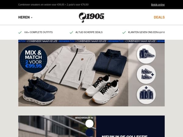 Nieuwe sneakers in de Mix & Match deal!