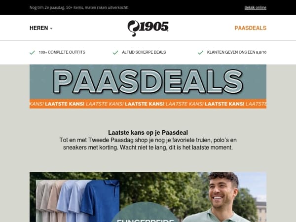 🐣 Laatste kans: Paasdeals vanaf €39