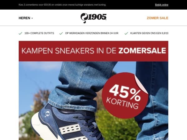 Zomerfavorieten in de sale: sneakers & sets met hoge kortingen!