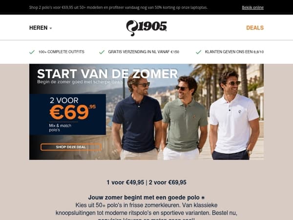 Start de zomer met onze Polodeal ☀️