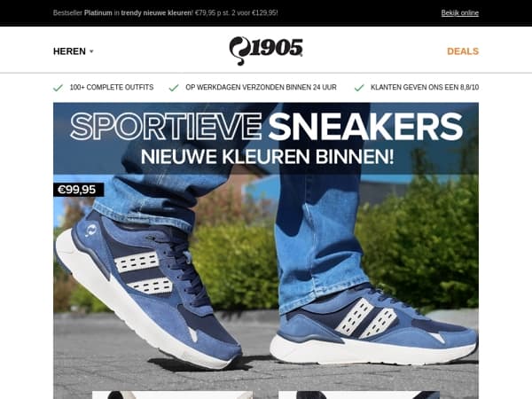 NIEUW: Sportieve sneakers v.a €79,95!🔥