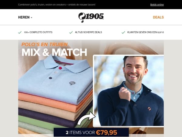 Tijd voor laagjes. Mix & Match vanaf €79,95!
