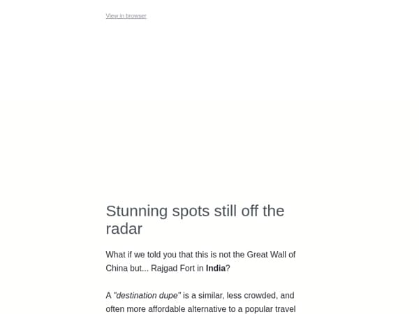 10 destination dupes to beat the crowds