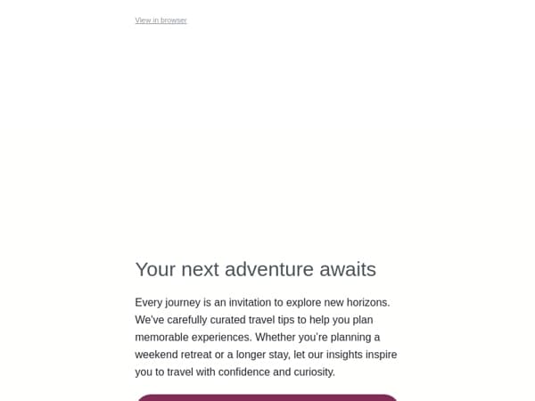 Dream, Discover, Depart