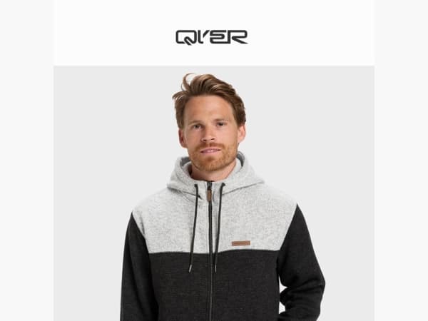 De nieuwe Quiksilver-sweaters zijn net binnen
