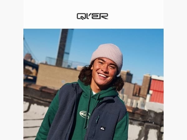 Het fleece-seizoen van Quiksilver is begonnen.