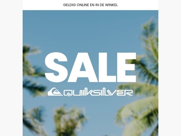 De sale gaat door!