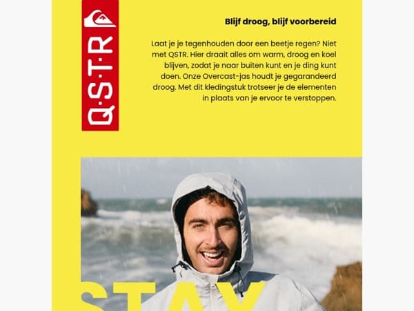 Blijf droog, blijf voorbereid