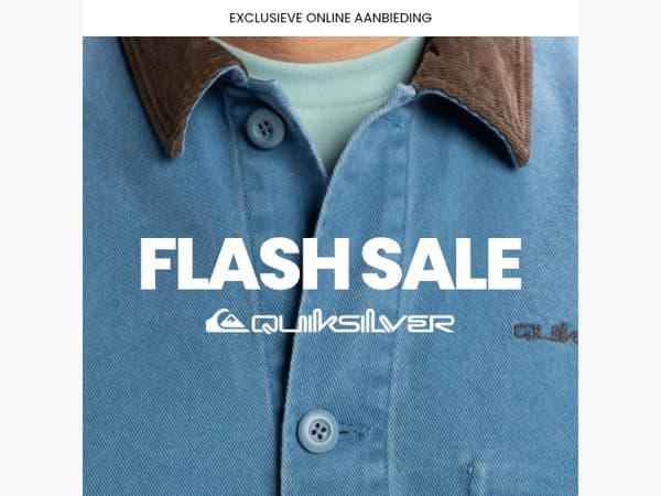 Flash Sale | Nog maar een paar uur