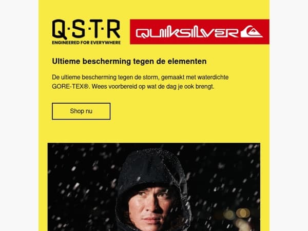 Houdt je gegarandeerd droog.