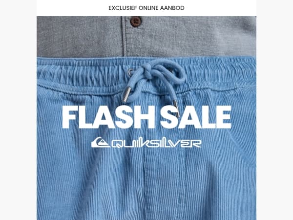 Flash Sale: -15% extra korting op broeken & shorts!