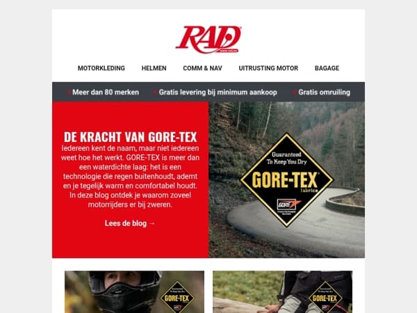 Gore-Tex: het geheim achter droog en comfortabel rijden.