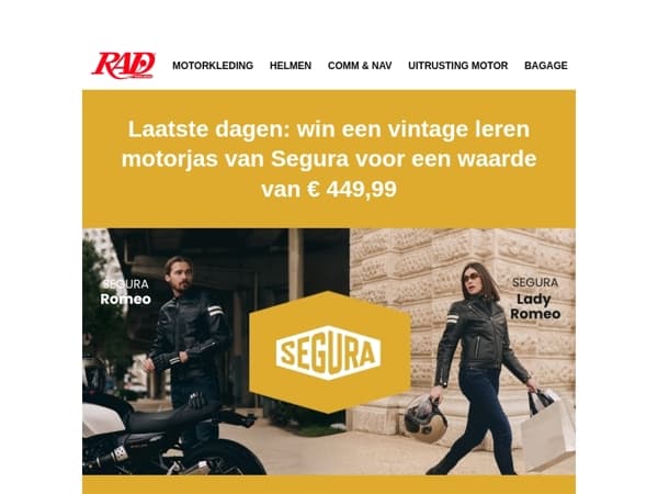 Laatste dagen: win een vintage leren motorjas van Segura!
