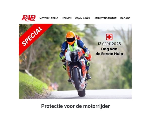 De eerste hulp bij een ongeval? Dat is je uitrusting!