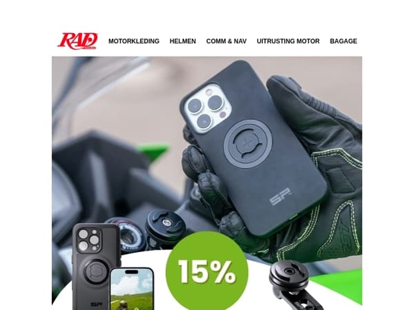 Van je motor naar je fiets naar je auto met SP Connect telefoonhouders