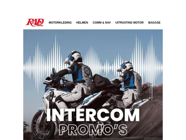 Hoor je buddies, niet de wind. Promo's op intercoms.