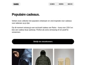 Cadeau-ideeën van Rains