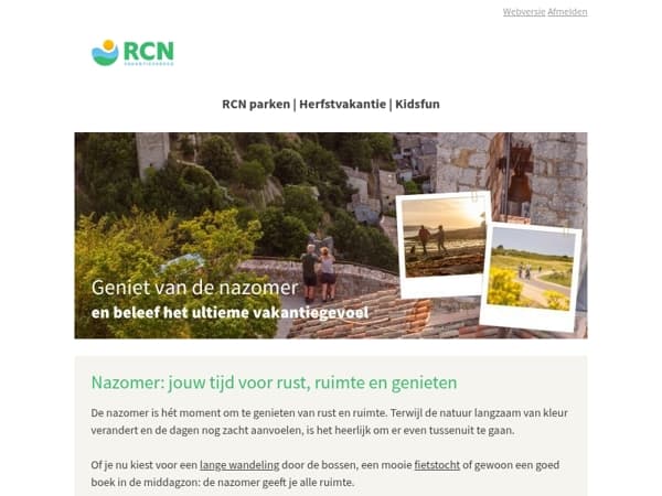 Summer sale: nog 10 dagen korting! | De mooiste nazomer begint bij RCN