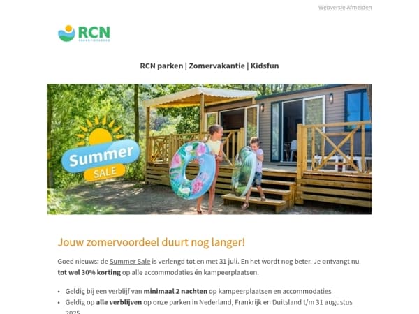 Extra kans: onze Summer Sale gaat door