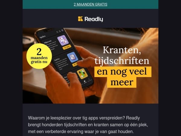 2 maanden GRATIS proberen - al je favorieten in één app!