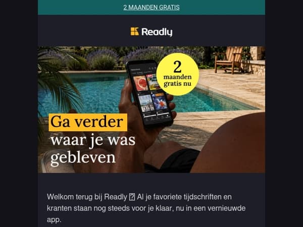 Let op: 2 maanden GRATIS bij Readly verloopt bijna…