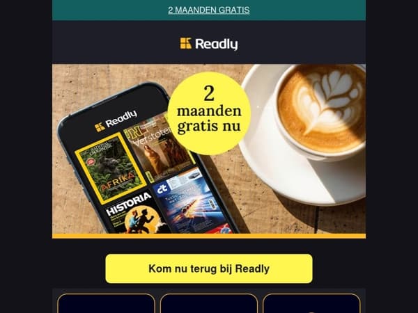 🚨 Nog maar 3 dagen : 2 maanden GRATIS bij Readly verloopt bijna…