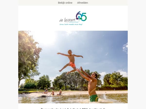 Zomerdeals juni & juli: tot 35% korting! ☀️