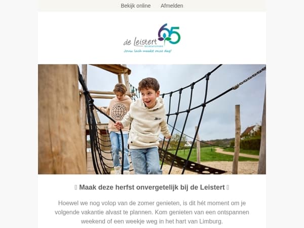 Vier de herfstvakantie bij de Leistert! 🎃