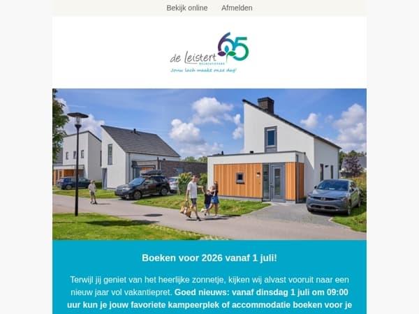 Boek je favoriete plekje voor 2026!