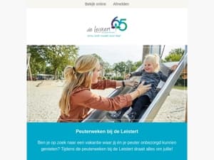 Vier de peuterweken met 10% korting!