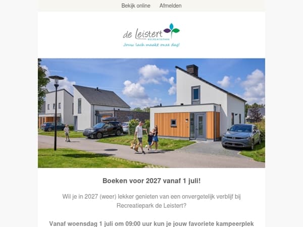 Boeken voor 2027 vanaf 1 juli 🥳