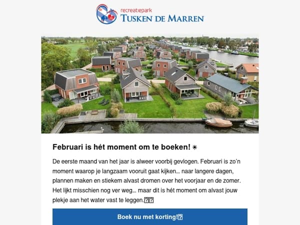 15% korting op jouw zomerse verblijf aan het water 🌊☀️