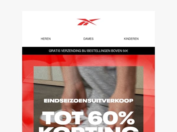 Tot 60% korting, mis het niet