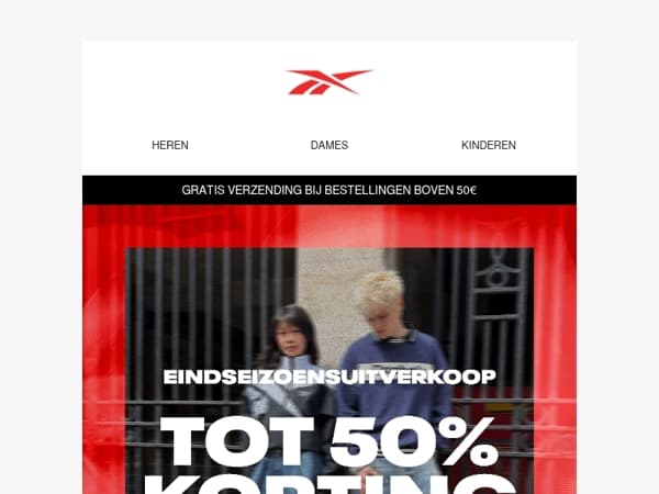 De End of Season Sale gaat door. Tot 50% korting
