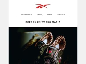 Reebok en WACKO MARIA