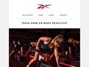 Train hard en boek resultaat